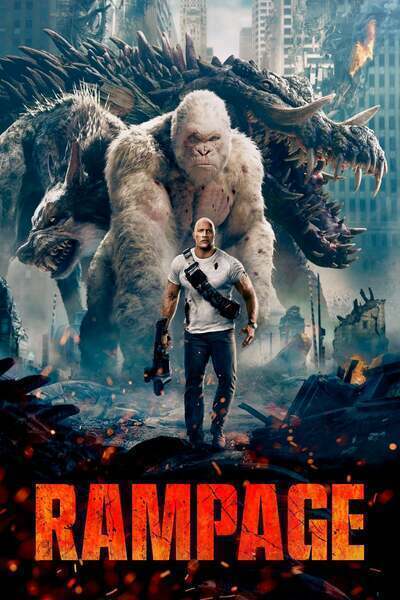 Rampage Hindi Dubbed Movie Poster (2018)