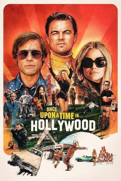Once Upon a Time… in Hollywood Hindi Dubbed Movie Poster (2019)