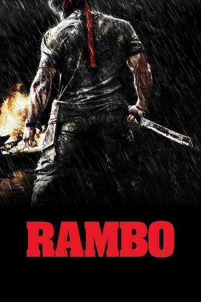 Rambo Hindi Dubbed Movie Poster (2008)