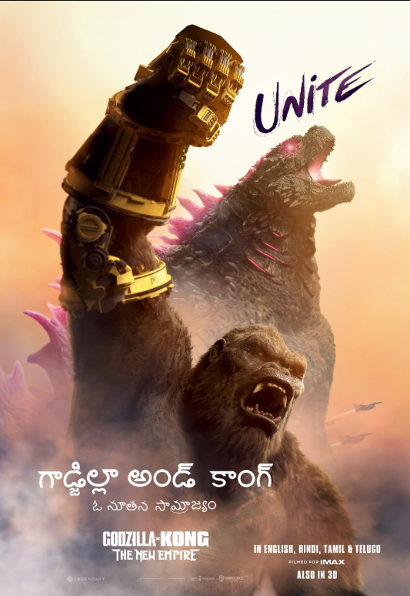 Godzilla x Kong: The New Empire Hindi Dubbed Movie Poster (2024)
