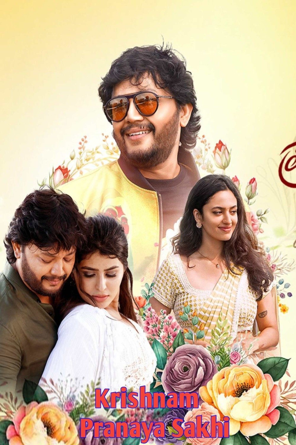 Krishnam Pranaya Sakhi Hindi Dubbed Movie Poster (2024)